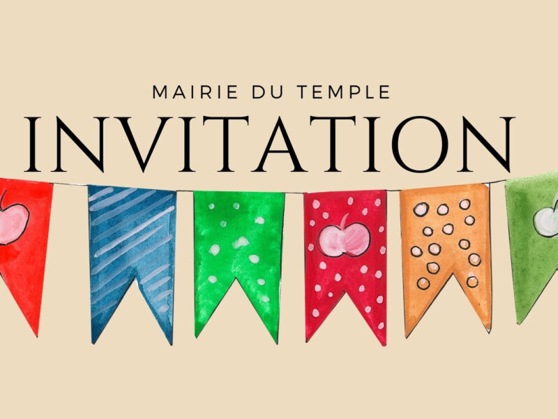 Invitation à l'inauguration du marché